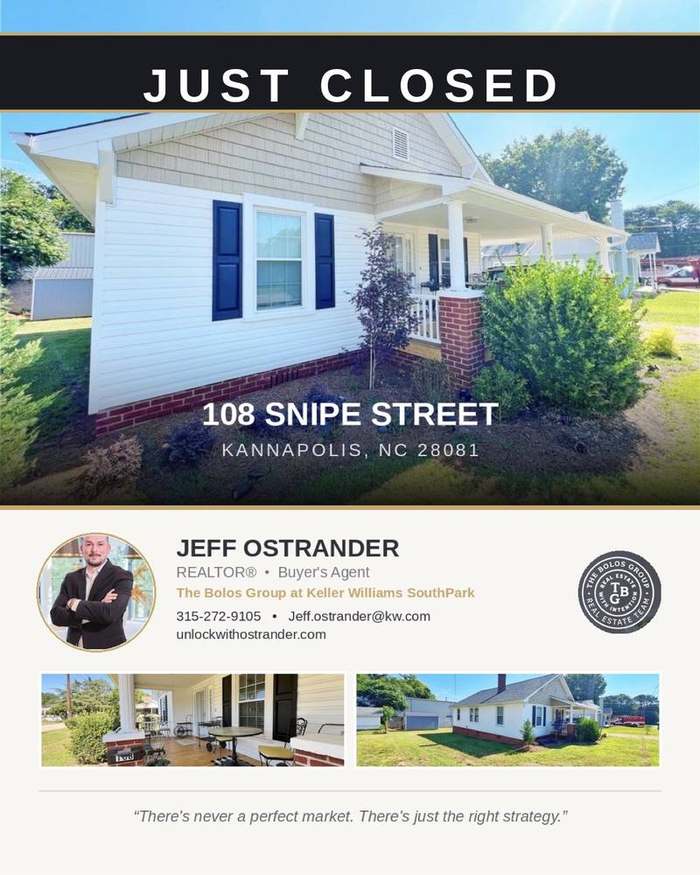 Sold home at 108 Snipe St, Kannapolis, NC 28081